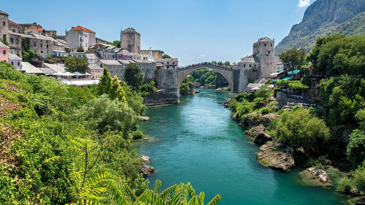 El puente de Mostar en Bosnia y Herzegovina