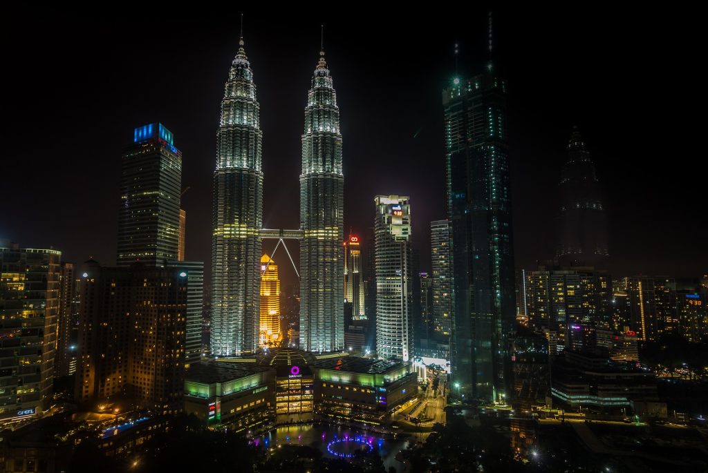 las torres petronas en Kuala Lumpur