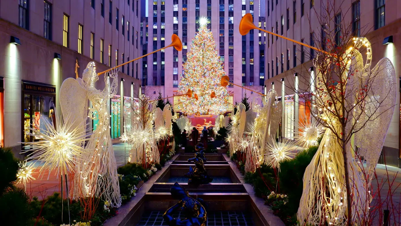 Encendido del árbol de Navidad en Nueva York 2024